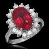 14K Gold 4.64ct Ruby 0.98ct Diamond Ring