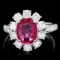 14k Gold 1.50ct Tourmaline 1.55ct Diamond Ring