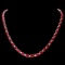 14k Gold 41.00ct Ruby 2.00ct Diamond Necklace