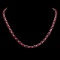 14k Gold 46.00ct Ruby 1.60ct Diamond Necklace