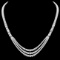 18k White Gold 23ct Diamond Necklace