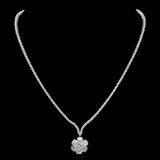 18K Gold 8.75ct Diamond Necklace