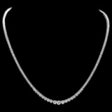 18k White Gold 9.00ct Diamond Necklace