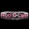 14k 21.2ct Tourmaline 0.40ct Diamond Bracelet