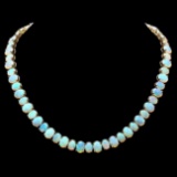 14k Yellow Gold 50.00ct Opal Necklace