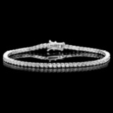 18k White Gold 3.65ct Diamond Bracelet