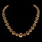 14K Gold 141.39ct Citrine 4.05ct Diamond Necklace