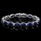 14k Gold 36ct Sapphire .70ct Diamond Bracelet