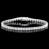 18k White Gold 8.00ct Diamond Bracelet