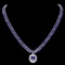 14k 45.25ct Tanzanite 1.35ct Diamond Necklace