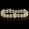 14k Yellow Gold 12ct Opal 1.35ct Diamond Bracelet