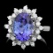 14k Gold 3.50ct Tanzanite 0.60ct Diamond Ring