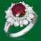 14k Gold 2.52ct Ruby 1.90ct Diamond Ring