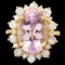 14k Gold 10.00ct Kunzite 1.55ct Diamond Ring