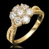 14k Yellow Gold 1.90ct Diamond Ring