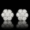 14k White Gold 2.25ct Diamond Earrings