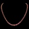 14k Gold 25ct Tourmaline 1.40ct Diamond Necklace