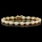 14k Gold 8.50ct Opal 0.85ct Diamond Bracelet