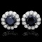 14k White Gold 5.8ct Diamond Earrings