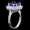 14k Gold 4.00ct Tanzanite 0.90ct Diamond Ring