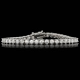 14k White Gold 7.50ct Diamond Bracelet