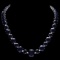 14k W Gold 164ct Sapphire 1.85ct Diamond Necklace