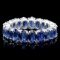 14k White Gold 9.00ct Sapphire Ring