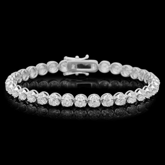 18K Gold 8.67ct Diamond Bracelet