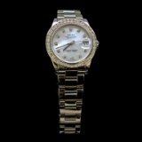 Rolex DateJust 31mm Oyster Band Diamond Dial & Bezel Aprox. 1.85 Womens Wristwatch