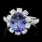 14k Gold 3.00ct Tanzanite 1.40ct Diamond Ring