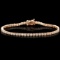 14k Rose Gold 3.60ct Diamond Bracelet