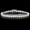 18k White Gold 12.00ct Diamond Tennis Bracelet