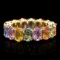 14k Yellow Gold 8.00ct Sapphire Ring