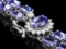 14k 22.35ct Tanzanite 0.45ct Diamond Bracelet