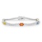 14K Gold 3.40ct Fancy Color Sapphire 1.50cts Diamond Bracelet