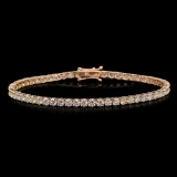 14K Gold 6.28ct Diamond Bracelet