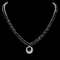 14k Gold 63ct Sapphire 1.40ct Diamond Necklace