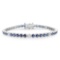 18K Gold 5.75ct Sapphire 0.84cts Diamond Bracelet