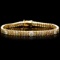 18k Yellow Gold 8ct Diamond Bracelet