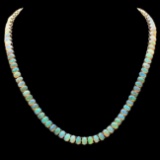 14k Yellow Gold 30.00ct Opal Necklace