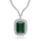 18K White Gold, 21.00cts Tourmaline, 8.40cts Diamond Necklace