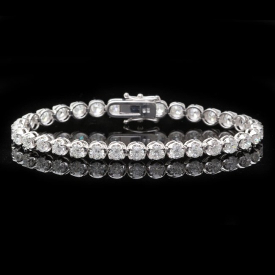 18k White Gold 8.50ct Diamond Bracelet