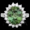 14k Gold 8.00ct Tourmaline 1.25ct Diamond Ring