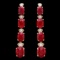 14k Gold 9.00ct Ruby 0.25ct Diamond Earrings