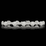 18k White Gold 9.30ct Diamond Bracelet