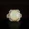 14K Gold 5.31ct Opal 1.60ct Diamond Ring