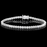 18k White Gold 7.50ct Diamond Bracelet