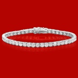 18k Gold 11.28ct Diamond Bracelet