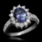 14K Gold 1.80ct Tanzanite 0.79ct Diamond Ring