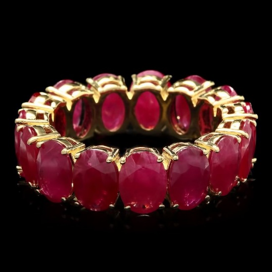 14k Yellow Gold 13.30ct Ruby Ring